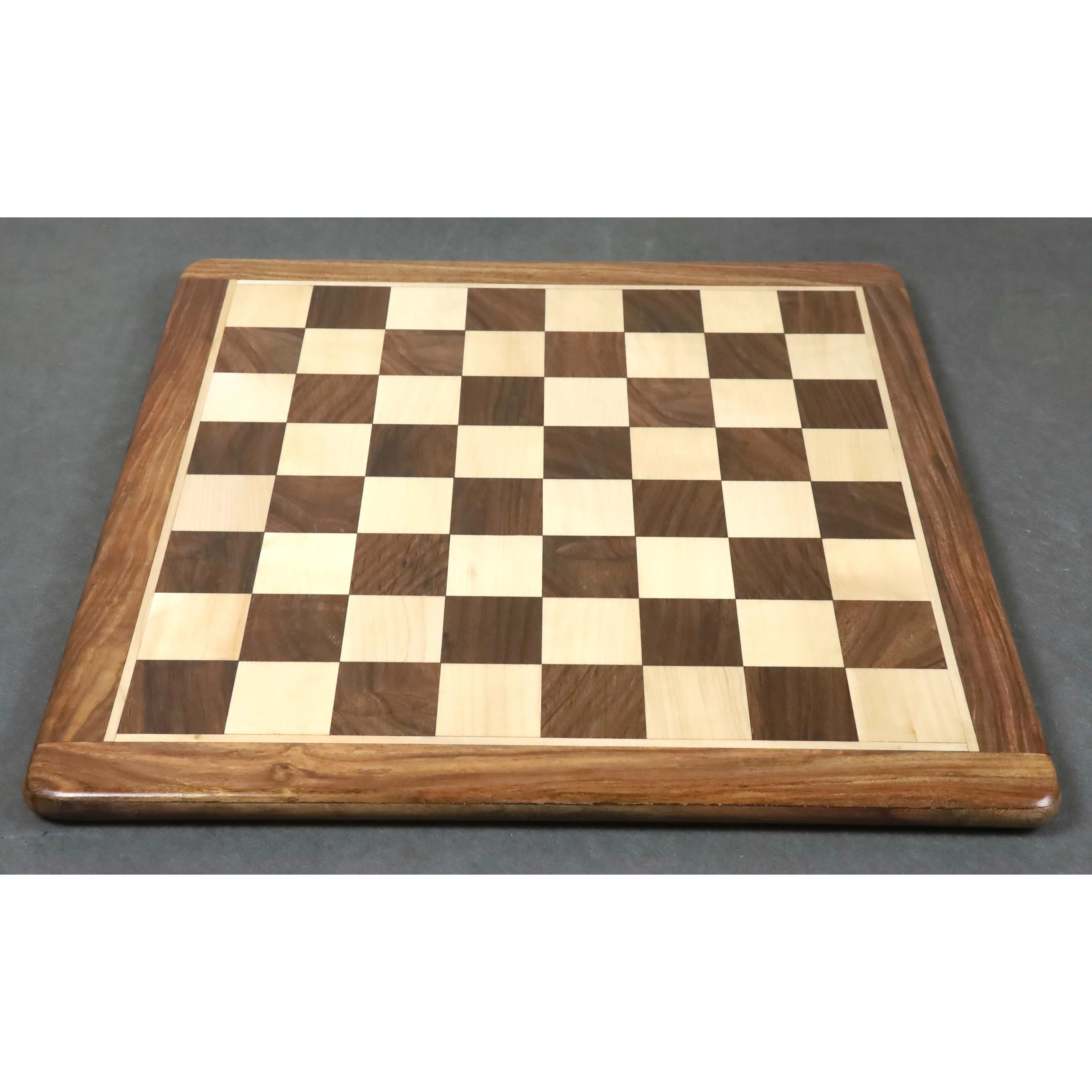 21 inches Large Chess board in Golden Rosewood & Maple Wood - 55 mm Square - Warehouse Clearance - USA Shipping Only