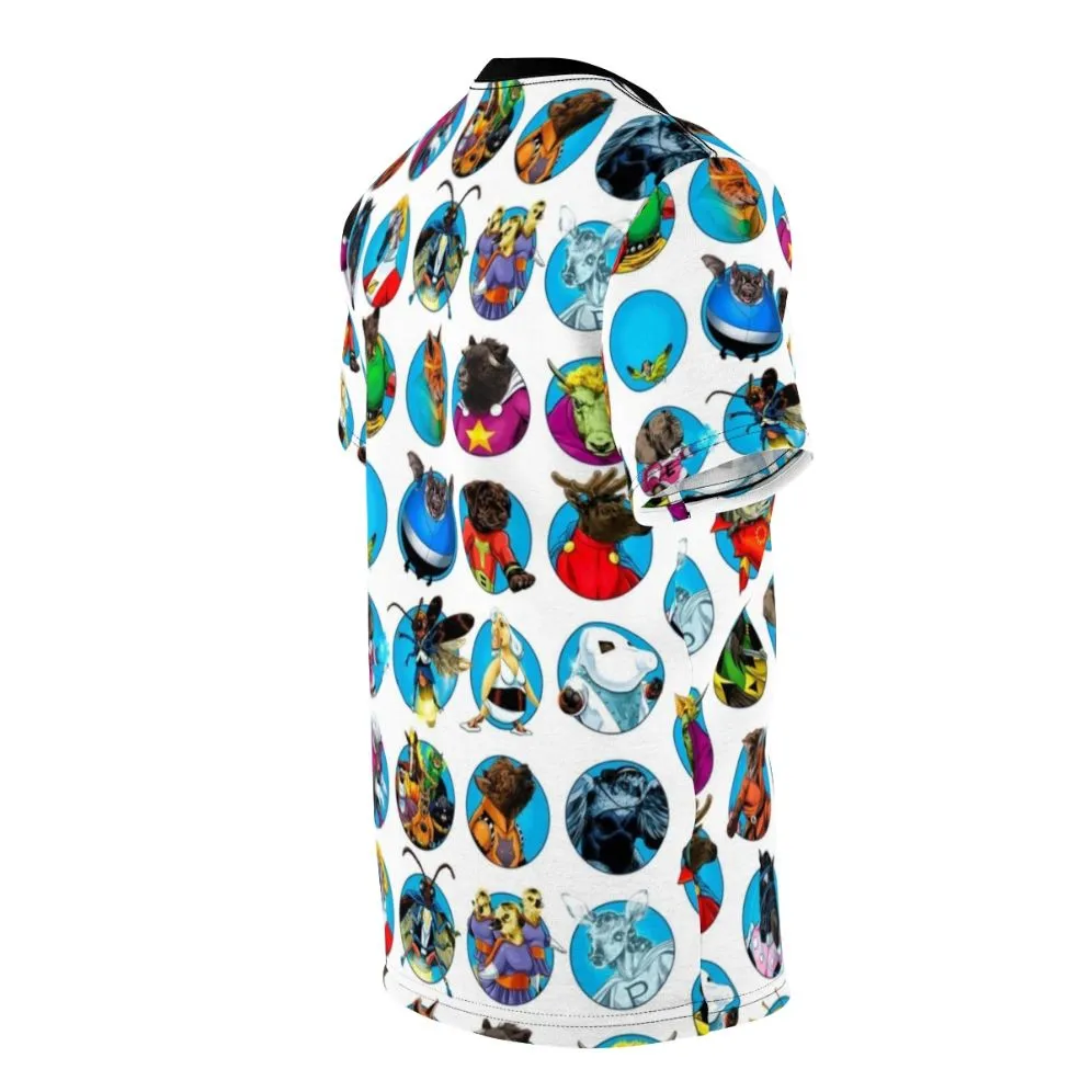 Adorable Animal Superhero Team T-Shirt