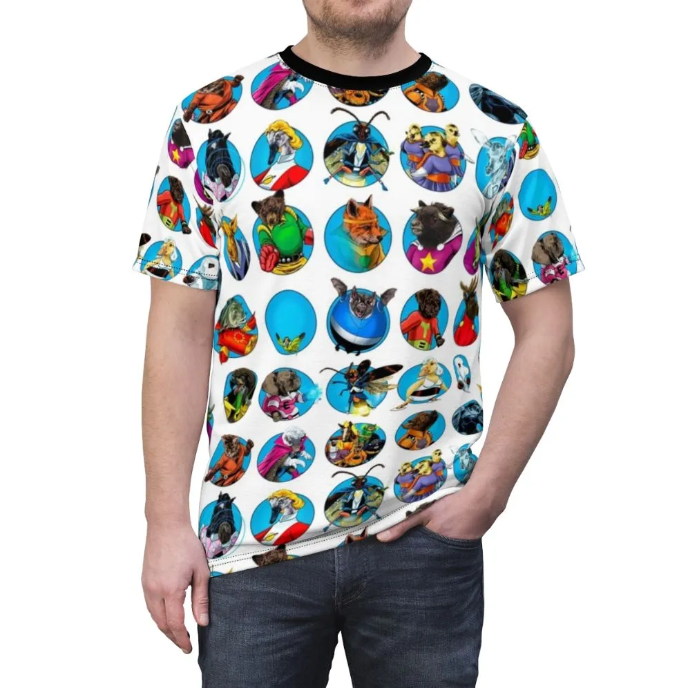 Adorable Animal Superhero Team T-Shirt