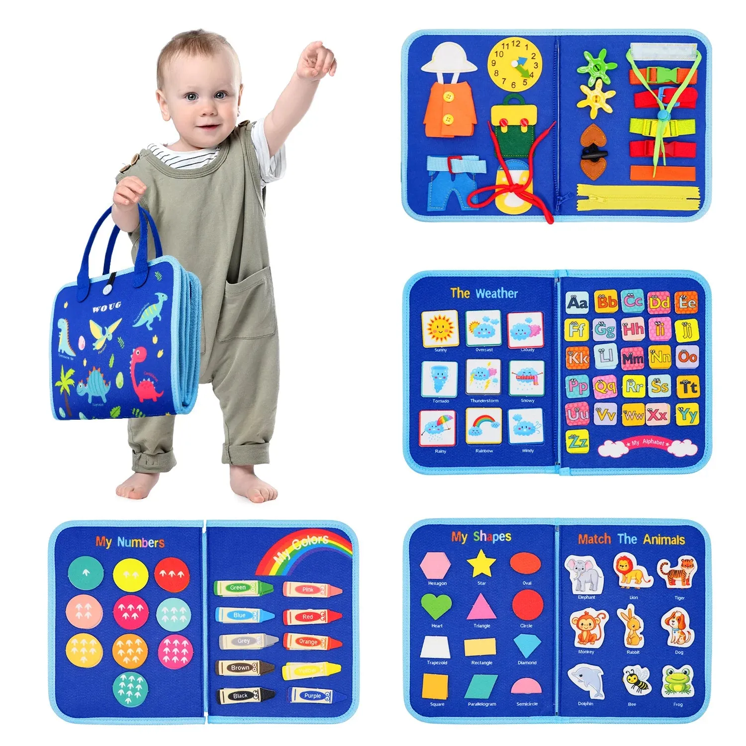 Busy Board for Fine Motor Skills | Montessori Toys for Toddler