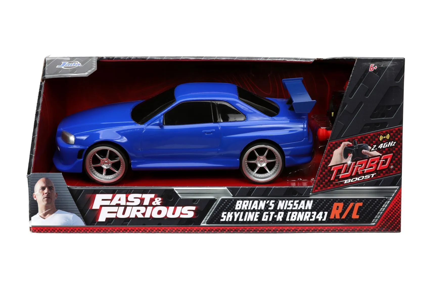 Jada Fast & Furious 1:24 Remote Control Brian's Nissan Skyline GT-R (Bnr34)