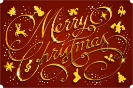Merry Christmas (50 Piece Mini Wooden Jigsaw Puzzle)